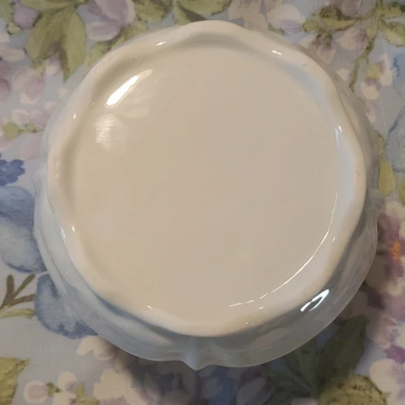 Porcelain Lid "Biscuit" Jar W/Lid Vintage Like New Cookie Jar - Picture 5 of 6